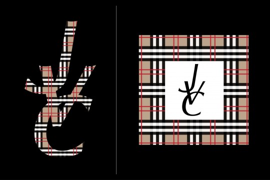 Burberry Themed Logo for Fashion Themed Bar Mitzvah
