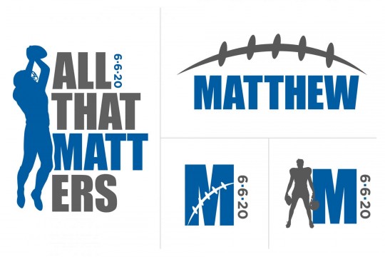 Football NFL Bar Mitzvah Logo Design