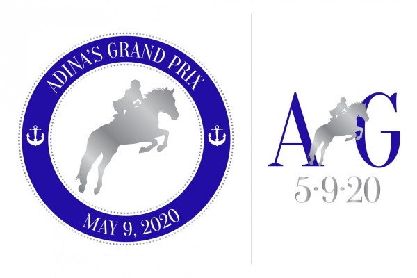 Horse Themed Logo with Name & Date