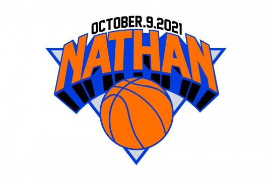 Custom Knicks Logo for Basketball Themed Bar Mitzvah