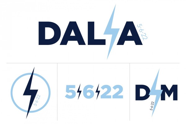 Bat Mitzvah Logo with Lightning Bolt Design