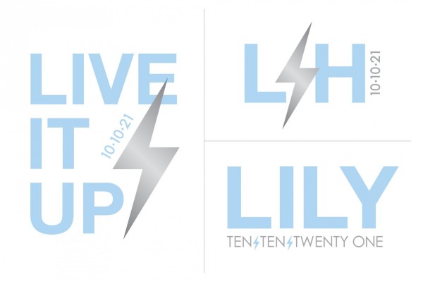 Bat Mitzvah Logo with Lighting Bolt Design
