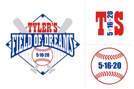 Baseball Themed Custom Logo Design