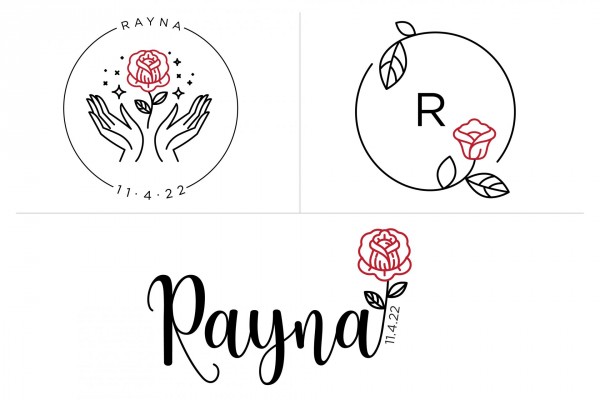 Rose Bat Mitzvah Logo Design