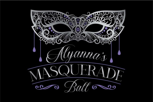 Custom Masquerade Ball Logo Design with Name