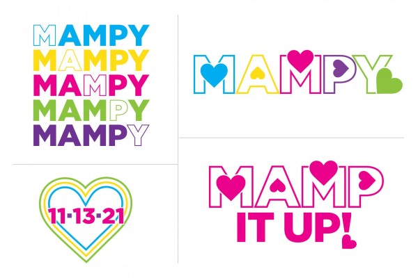Neon Themed Logo with Name & Slogans