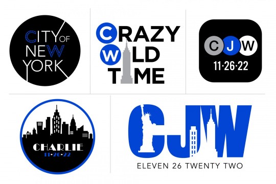 Subway Themed Logos for NYC Themed Bar Mitzvah