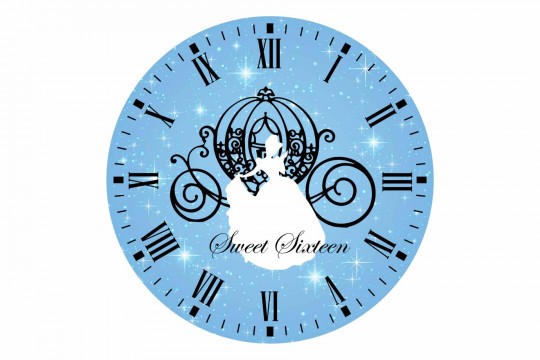 Cinderella Theme Sweet Sixteen Logo Design