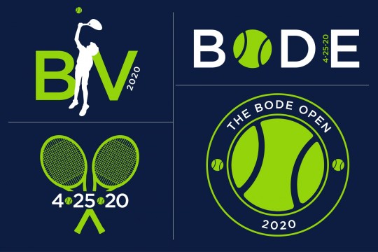 Tennis Themed Custom Logo Design