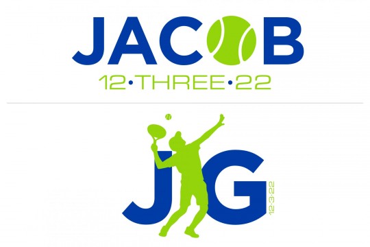 Tennis Themed Sports Logo for Bar Mitzvah
