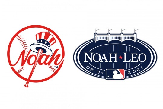 Custom NY Yankees Logo for Baseball Themed Bar Mitzvah