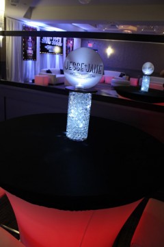 Mini Lounge Centerpiece with Custom Logo & LED Lights