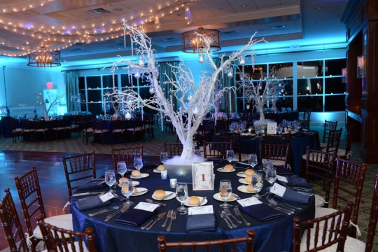 Winter Wonderland Tree Centerpiece with Icicles & LED Lights