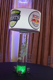 ESPN Lampshade Centerpiece with Team Logos & LED Lighting