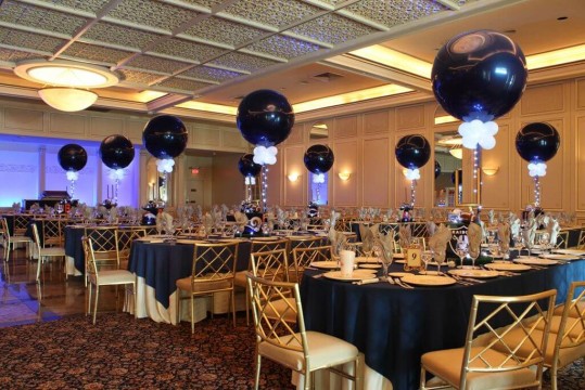 Football Themed Bar Mitzvah with Sports Themed Centerpieces at The Fountainhead, New Rochelle