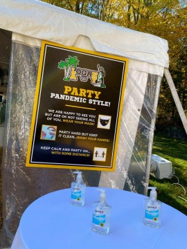 Fun Covid Rules Sign for Outdoor Bar Mitzvah