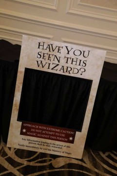 Custom Photo Booth Frame for Harry Potter Themed Bat Mitzvah