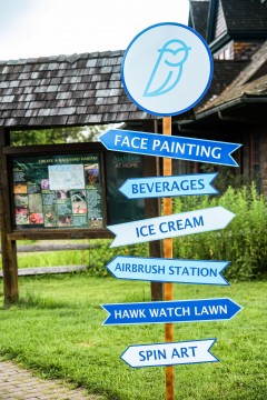 Custom Directional Sign for Outdoor Corporate Event Decor