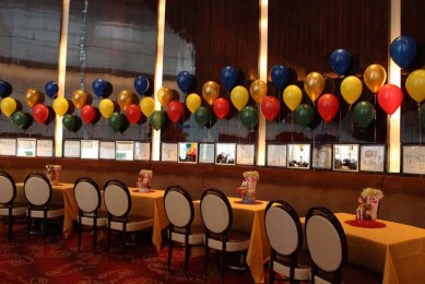 Cascading Balloon Backdrop for Circus Themed First Birthday