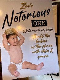 Fun Custom Welcome Poster for First Birthday Party