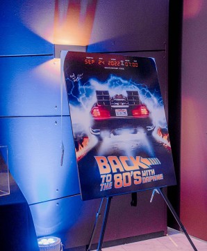 Custom Welcome Sign for Back to the Future Themed Bar Mitzvah