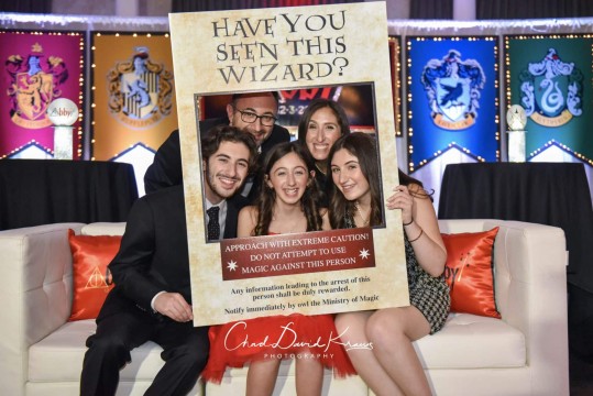 Custom Photo Booth Frame for Harry Potter Themed Bar Mitzvah
