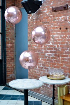 Rose Gold Orbz Balloons for Outdoor Event Decor