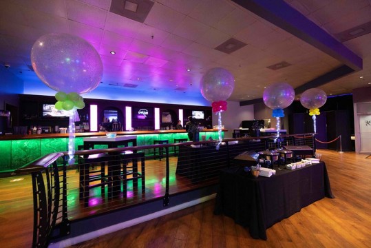 Sparkle Balloon Decor for Bar Mitzvah Party at Club Vibe, NJ