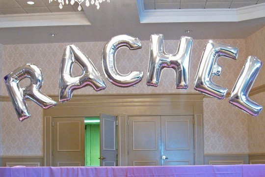 Name in Mylar Balloons Arch