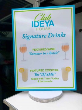 Custom Cocktail Drinks Sign for Outdoor Birthday  Party