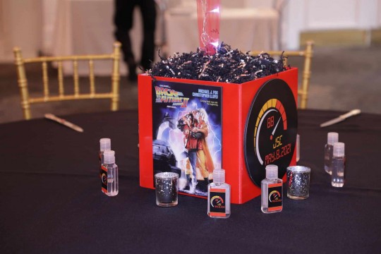 Back to the Future Cube Theme Centerpiece