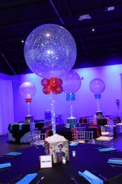 Surf Themed Photo Cube with 36" Sparkle Balloons & LED Lights