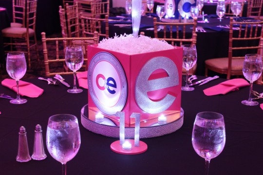 Bnai Mitzvah Photo Cubes with Custom Logo, Initials and LED Bling Base