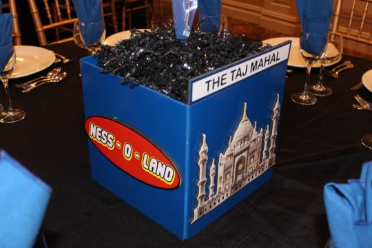 Lego Themed Cube Centerpiece