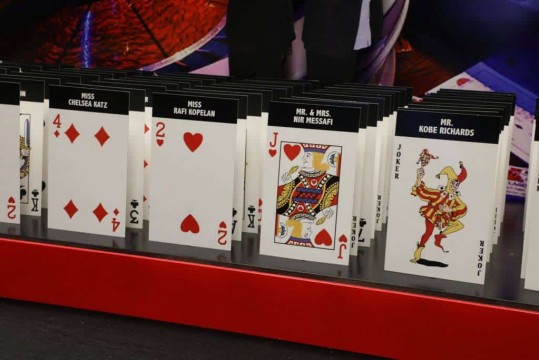 Custom Playing Cards Place Cards for Casino Themed Bar Mitzvah