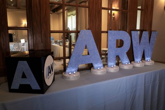 Custom LED Cut Out Glitter Letter Seating Card Display and Gift Box for Bat Mitzvah