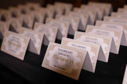Hogwarts Express Ticket Place Cards for Harry Potter Themed Bat Mitzvah