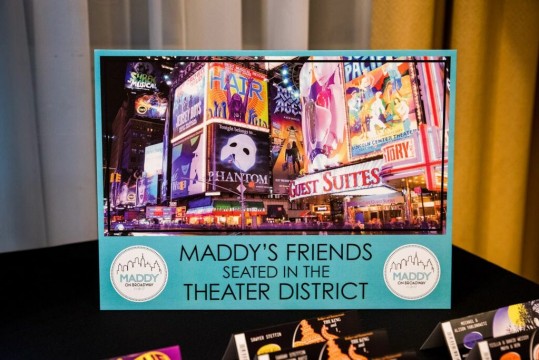 Theater District Sign for Broadway Themed Bat Mitzvah