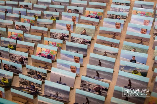 Custom Beach Themed Place Cards with Photos