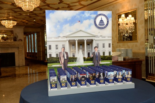 Presidents Themed Seating Display with White House Background