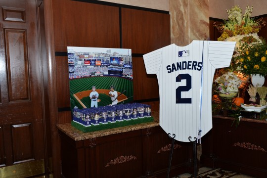 Yankees Seating Card Display with Baseball Ticket Place Cards