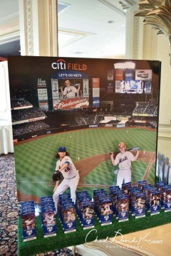 Mets Stadium Seating Card Display with Player & Bar Mitzvah Boy Cutout