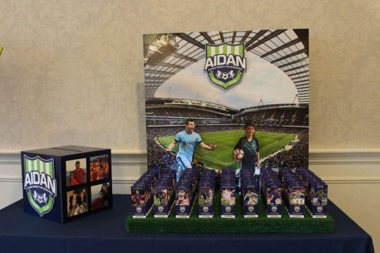 Soccer Stadium Seating Card Display with Cutout Photos