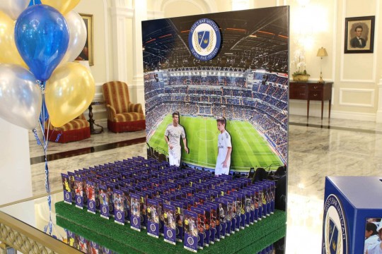 Soccer Stadium Seating Card Display with Custom Ticket Place Cards
