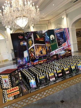 Custom Times Square Seating Card Display for Broadway Themed Bar Mitzvah