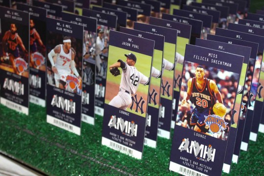 Baseball & Basketball Sports Tickets with Player Images & Custom Logo