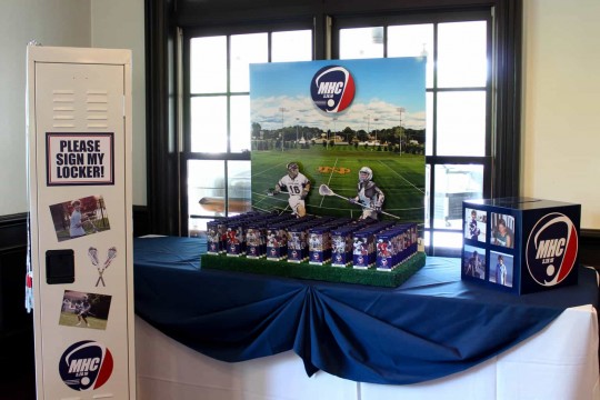 Lacrosse Stadium Seating Card Display with Custom Ticket Place Cards