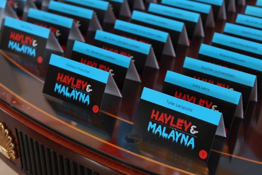 Fire & Ice Place Cards with Custom Logo