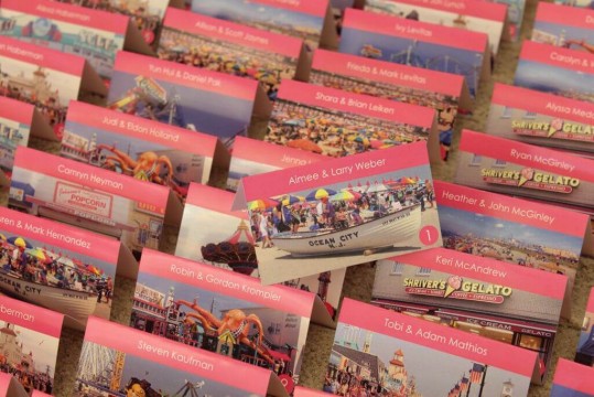 Custom Themed Place Cards with Beach Photos