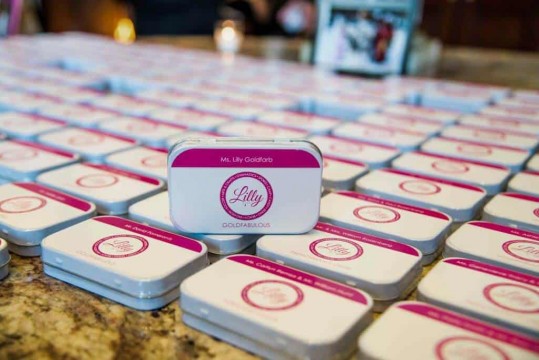 Mint Box Place Cards with Custom Logo